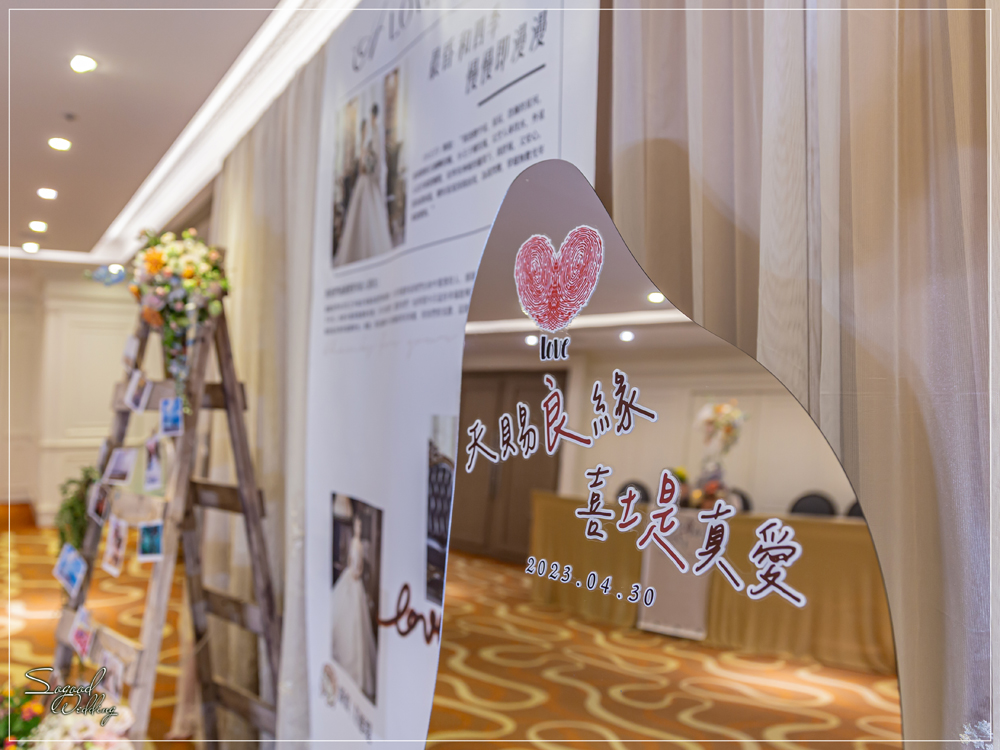 桃園中壢婚禮佈置,花田盛事凡爾賽廳婚禮佈置,美式婚禮,浪漫花園風婚禮,愛情故事婚禮,手繪風婚禮,主題婚禮客製設計,Sogood Wedding