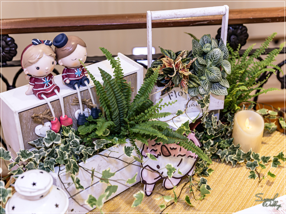 桃園中壢婚禮佈置,花田盛事凡爾賽廳婚禮佈置,美式婚禮,浪漫花園風婚禮,愛情故事婚禮,手繪風婚禮,主題婚禮客製設計,Sogood Wedding