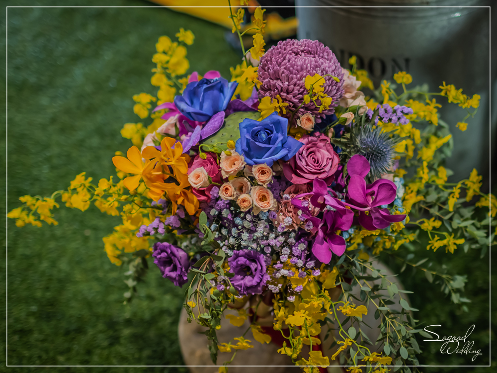桃園中壢婚禮佈置,尊爵國際廳婚禮佈置,梵谷向日葵婚禮,奇幻花園婚禮,繽紛花店婚禮,熱帶夏夜婚禮,主題婚禮客制設計,Sogood Wedding