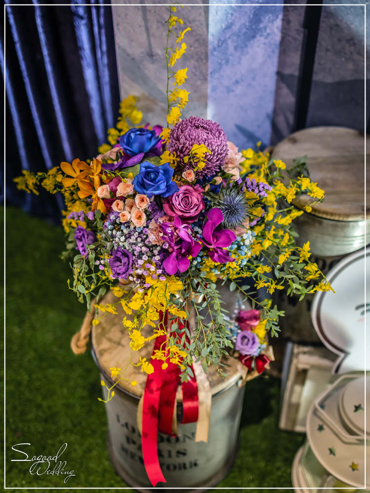 桃園中壢婚禮佈置,尊爵國際廳婚禮佈置,梵谷向日葵婚禮,奇幻花園婚禮,繽紛花店婚禮,熱帶夏夜婚禮,主題婚禮客制設計,Sogood Wedding