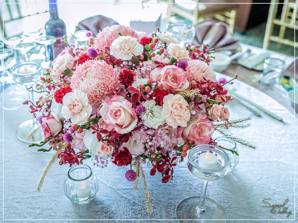 桃園中壢婚禮佈置,揚昇婚禮佈置,揚昇VIP石竹廳嘉蘭廳婚禮佈置,時尚證婚拱門,美式婚禮,主題婚禮客製設計,Sogood Wedding