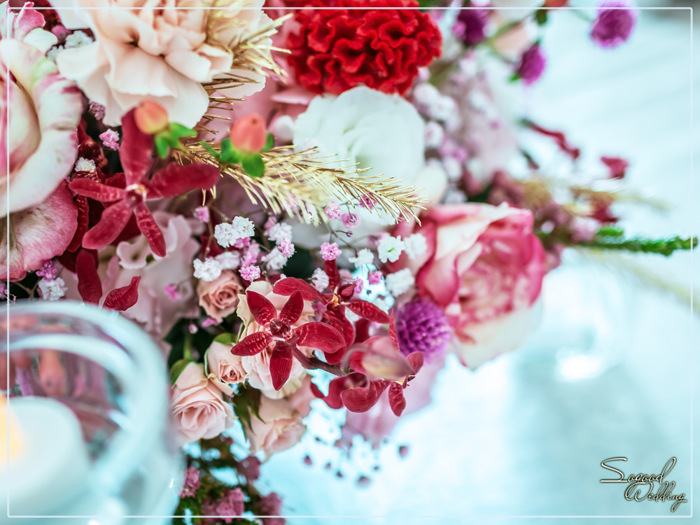 桃園中壢婚禮佈置,揚昇婚禮佈置,揚昇VIP石竹廳嘉蘭廳婚禮佈置,時尚證婚拱門,美式婚禮,主題婚禮客製設計,Sogood Wedding