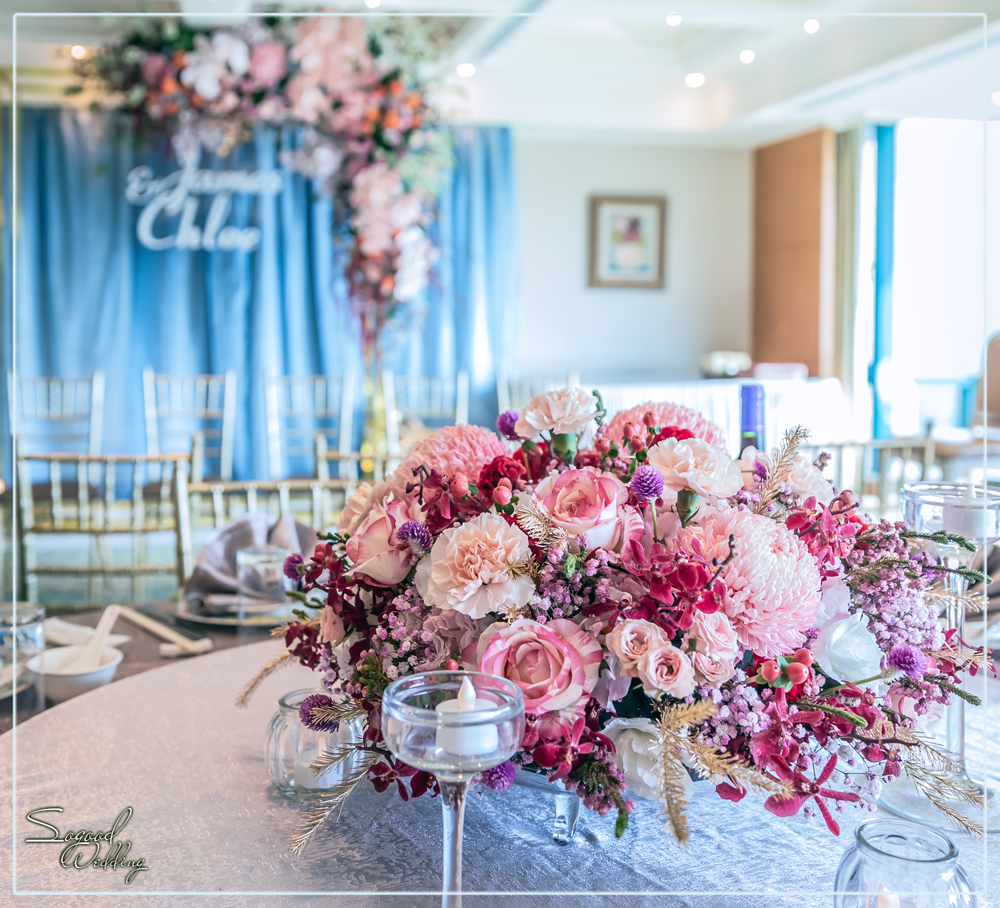 桃園中壢婚禮佈置,揚昇婚禮佈置,揚昇VIP石竹廳嘉蘭廳婚禮佈置,時尚證婚拱門,美式婚禮,主題婚禮客製設計,Sogood Wedding