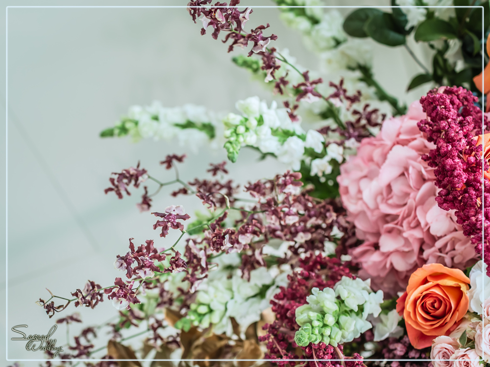 桃園中壢婚禮佈置,揚昇婚禮佈置,揚昇VIP石竹廳嘉蘭廳婚禮佈置,時尚證婚拱門,美式婚禮,主題婚禮客製設計,Sogood Wedding