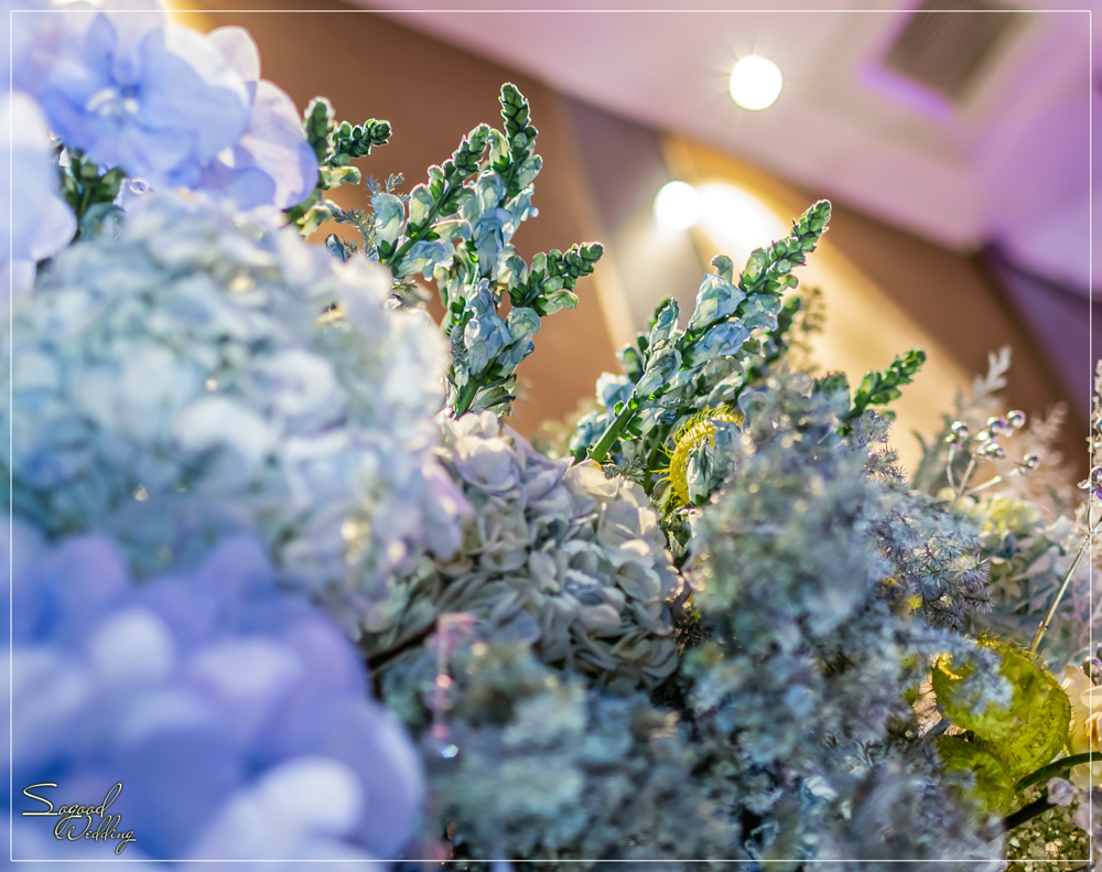 桃園中壢婚禮佈置,南科贊美酒店珍愛廳婚禮佈置,冰雪奇緣婚禮,聖誕雪景婚禮,史努比婚禮,冬季婚禮,主題婚禮客制設計,Sogood Wedding