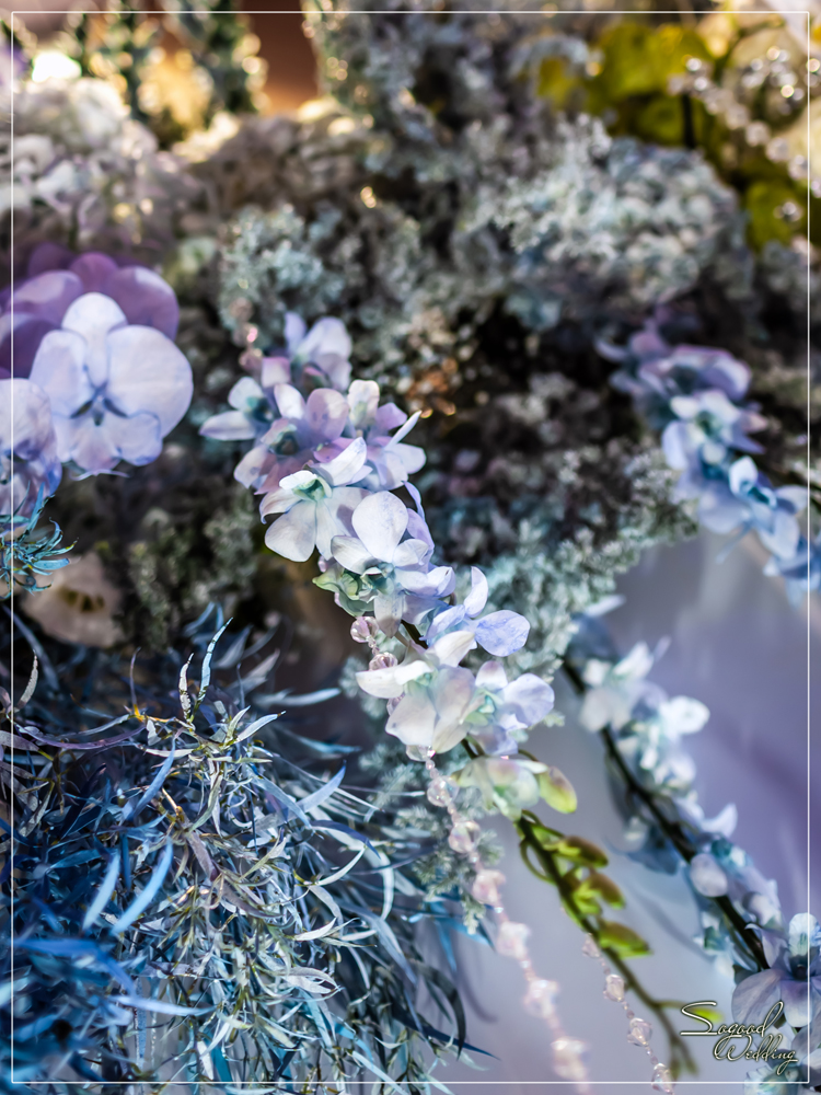 桃園中壢婚禮佈置,南科贊美酒店珍愛廳婚禮佈置,冰雪奇緣婚禮,聖誕雪景婚禮,史努比婚禮,冬季婚禮,主題婚禮客制設計,Sogood Wedding