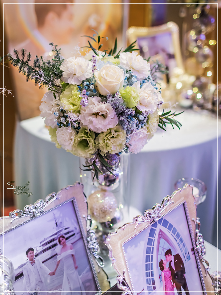桃園中壢婚禮佈置,南科贊美酒店珍愛廳婚禮佈置,冰雪奇緣婚禮,聖誕雪景婚禮,史努比婚禮,冬季婚禮,主題婚禮客制設計,Sogood Wedding
