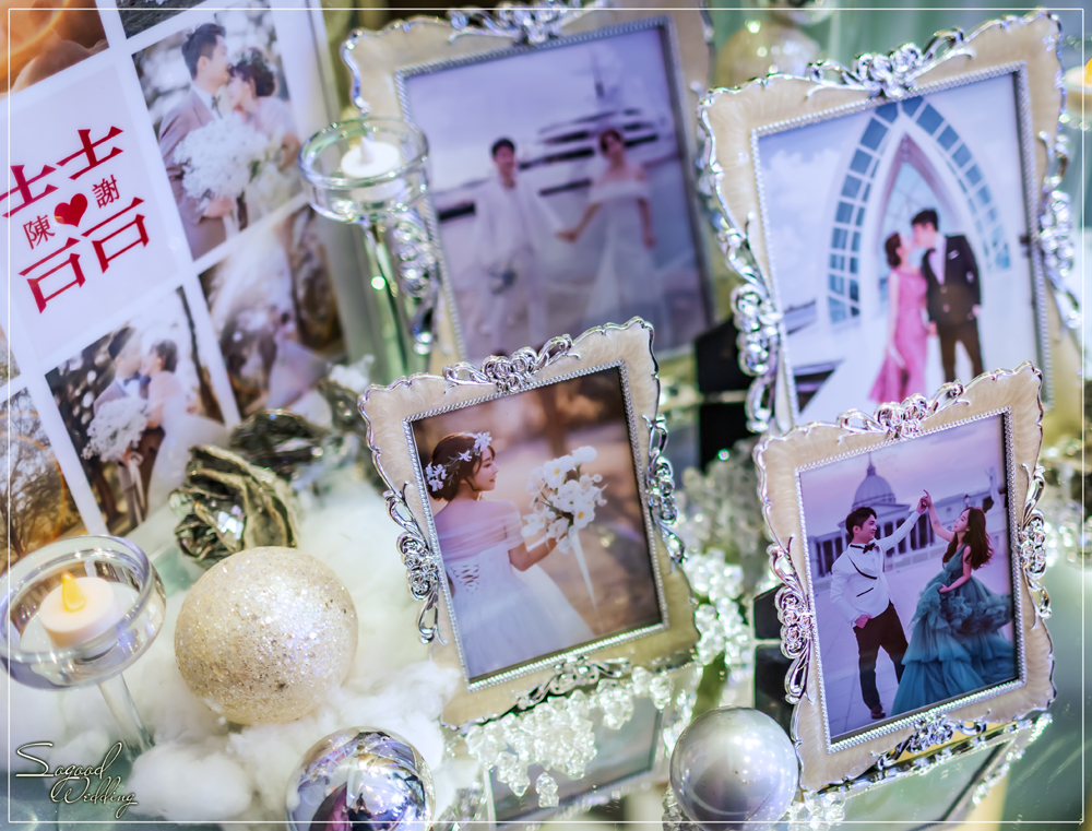 桃園中壢婚禮佈置,南科贊美酒店珍愛廳婚禮佈置,冰雪奇緣婚禮,聖誕雪景婚禮,史努比婚禮,冬季婚禮,主題婚禮客制設計,Sogood Wedding