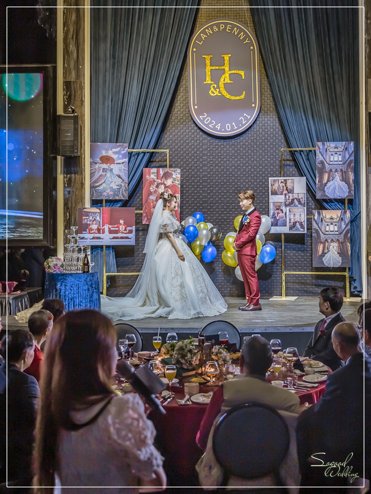 桃園中壢婚禮佈置,皇家薇庭法藍新廳婚禮佈置,華麗宮廷風婚禮,時尚簡約風婚禮,主題婚禮客製設計,Sogood Wedding