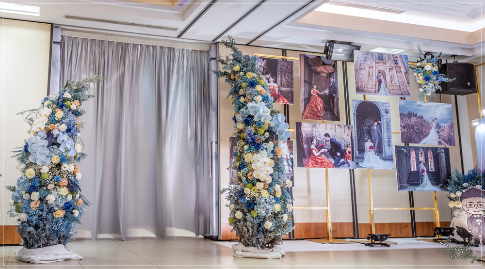 桃園中壢婚禮佈置,香江婚禮佈置,時尚浪漫風婚禮佈置,證婚拱門,相片框佈置,層次背板婚禮,主題婚禮客制設計,Sogood Wedding